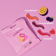 [FUNDAY] Natural Sweets - Fruity Gummy Snakes (50g) - No Sugar Added