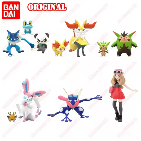 BANDAI Original Pokemon Animation Game Peripheral Toys SCALE WORLD Kalos Region Serena Anime Action 
