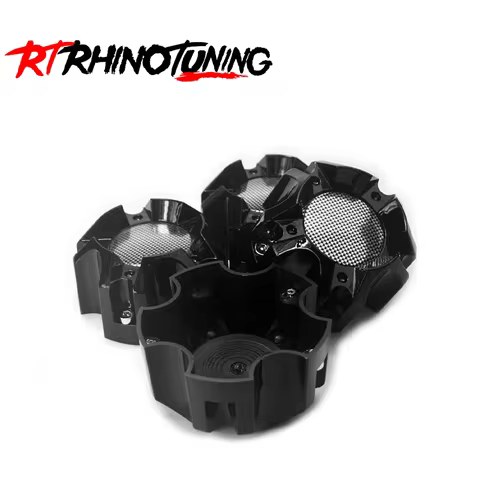 RhinoTuning 1/4PCS OD 112mm/4.41" Caps for Wheels Fits On To Vehicles With A 5x114.3 Or 5x127 Bolt P