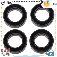 OLINI 4PCS Deep Groove Ball Bearing, Steel 15x26x7 mm Rubber Sealed Bearing, Smooth Double Shielded 