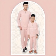 Baju Melayu Lelaki (SOFT PINK) Baju Melayu Exclusive Zuhayr Baju Melayu Raya 2025 Baju Melayu Sedon 