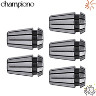 CHAMPIONO 5Pcs ER11 Spring Collet Set, 40Cr 1/16" to 1/4" Range CNC Collet Chuck, Precision High Acc