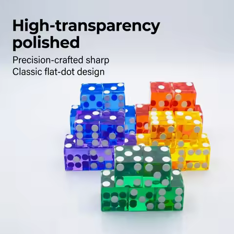 Games Puzzle Game Desktop Game Razor Edges Game Toys Playing Games D6 Dice Transparent Dice 6 Sided 