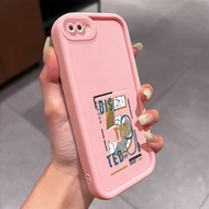 Case For OPPO A5 A3s A12E Realme C1 Phone Round And Fat Number Soft Cloth Jacket