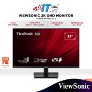 ViewSonic VA3209-2K-MHD 32" 2K QHD IPS Monitor | 75Hz | 4ms | Built-In Speaker | 1440p
