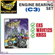 RACING BEE ENGINE BEARING SET(C3)EX5/WAVE125/KRISS enjin full set w125