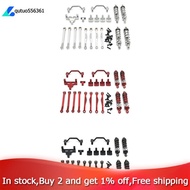 【QUT】-RC Car Upgrade Pull Rod Suspension Frame Steering Gear Pull Rod Seat Set for 1/16 C64 C74 RC C