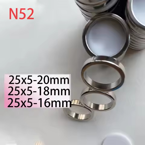 N52 25x5-20 25x5-18 25x5-16 Hole magnet powerful Standard Ebike Ring Round 25*5 Motor Generation Aim
