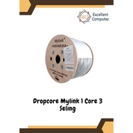 FTTH Dropcore Fiber Optic Cable Mylink 1 Core 3 Seling 1 KM [1000 Meters. Model Round 0.9mm]