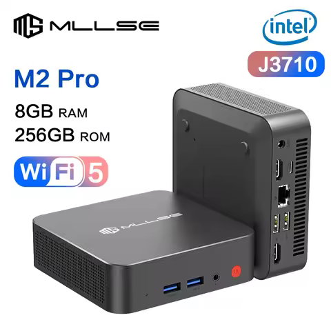 MLLSE M2 Pro Mini PC Powerful 8GB RAM, 256GB SSD, Intel J3710, Windows 10 - Compact & Ideal for Home