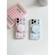 (17) Express Delivery Two-Tone Scottish + Magnetic Ring TPU-S1882 For IPHONE 14-17PROMAX