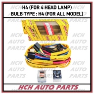 CS CAR SHOW HALOGEN HEAD LAMP WIRE KIT - H4/ H4 TOYOTA MODEL/ H2/ H2 TOYOTA MODEL (WITH RELAY & DIOD
