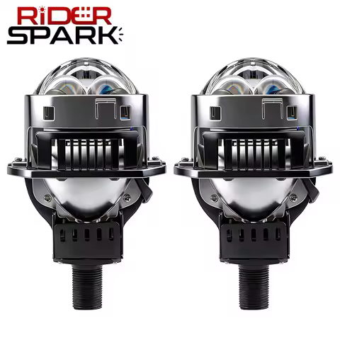3 Inch 100W 6000K Bi-LED Projector Lenses Dual Hyperboloid Lens For Hella 3R H4 H7 9005/9006 Car Upg