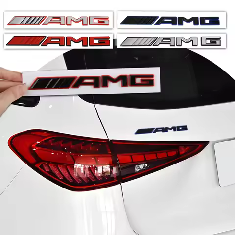 ABS Car Rear Trunk Badge Decal Letters Sticker For Mercedes Benz AMG A B C E G CLA C63 C63S E53 GT S