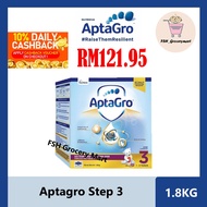 AptaGro Growing Up Formula (Step 3) 1.2kg / 1.8kg / 3kg  (Aptagro)