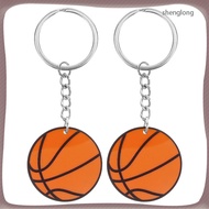 2pcs Mini Basketball Keychain Sports Keychain Metal Basketball Key Holder Basketball Bag Charm Sport