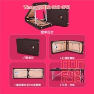 免安裝 手提按摩床 Portable Foldable Massage Couch 瞬間展開 雙杠支架 淨重約13kg 行度邊 按到邊 合適美容療程/運動按摩/瑜珈護理/物理治療/推拿針炙 [BD29