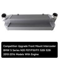 Intercooler Tuning Competition Black/Silver Fits For BMW F07/F10/F11 520i 528i 2010+