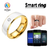 MEIGU Finger Digital Ring, Magic Wear Multifunctional NFC Smart Ring, Intelligent Stainless Steel Wa