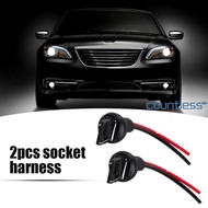 [New] 2pcs 7440 T20 Bulb Connector Male Adapter for Automotive Turn Signal Bulb Socket