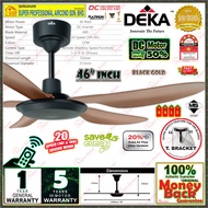 ((Pwp Installation)) Deka Baby Fan F5DC PRO MB (Matt Black) 46 inches 5 Blades Ceiling Fan with Remo