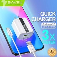 [GK] BAVIN PC315 Qualcomm3.0 Fast Charger USB Wall Charger for Micro / Type-C / iOS