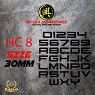 NUMBER PLATE CAR 2D / NOMBOR PLAT KERETA 2D / NUMBER PLATE / NOMBOR PLAT (TULISAN DALAM / TULISAN TA