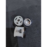 INDOBASE Bottom Rubber Pump Valve Part D16x18mm White 1 Pcs