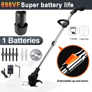 Mesin Rumput 998VF Cordless Lawn Mower Rechargeable Grass Trimmer Electric Pemotong Rumput Grass Cut