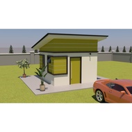 Perkhidmatan House Floor Plan + 3D Model (Moden, contemporary, etc.)