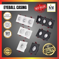 LED GU10 &amp; MR16 Eyeball Fitting/Casing Black/White Downlight Casing/ SPOTLIGHT CASING/DOUBLE CASING/RECESS SPOTLIGHT