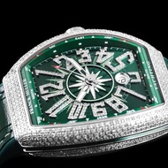 Franck Muller/YachtV45Green Men's Back Drill Automatic Machinery Barrel-Shaped Dial Full Set