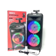 [EXTRA BASS] ZQS-8211 boom bass LED Wireless Speaker with free Microphone