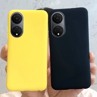 Honor X7 2022 Case Jelly Matte Plain Color Soft Silicone Cover Phone Casing HonorX7  X 7 CMA-LX2 Cas
