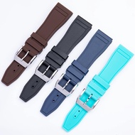 Rubber Watch Strap Adapt to IWC Pilot Portugal Timing Portugal Seven Days Chain 22mm Pin Buckle