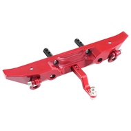 For MN 1/12 MN128 RC Car Metal Rear Bumper Crash Belt Trailer Hook Winch Hole Upgrade Rear Guard Pla