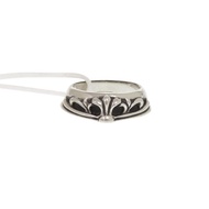 Chrome Hearts 半經典花卉十字架925銀戒指，14號，1101，成色極佳 [二手] CHROME HEARTS 男士