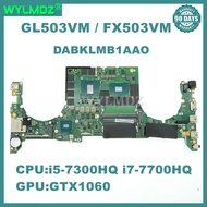 I5 I7-7th Cpu Gtx1060 Gpu Motherboard Laptop Untuk Asus Gl503v Gl503vm Gl503vmf S5am Fx503v Fx503vm 