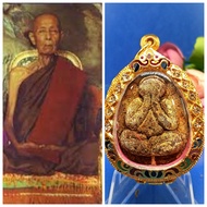 Super Famous Top Monk Lp Toh(Wat Pradochimplee) Jumbo 2 Nur Phong Kesorn Phra Pidta Amulet BE2521~23