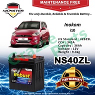 Münster Robust MF CMF NS40 | NS40ZL | 42B19L (36AH) Car Battery Bateri Kereta for Inokom i10 I10