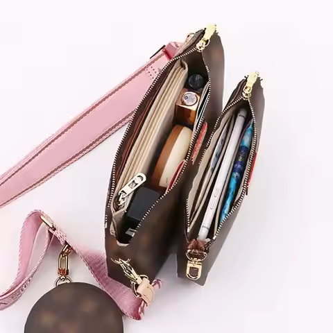 Felt Handbag Insert Bag Storage Organization Purse Liner Portable Bag Support for For LV Multi Poche