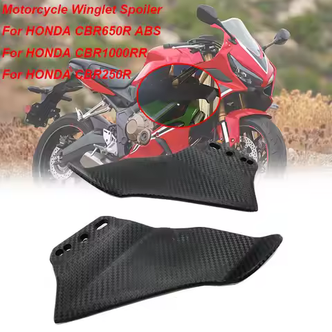 For HONDA CBR650R CB1000RR CBR600RR CBR250R CBR600F4 Motorcycle Side Winglet Kit Spoiler Fairing Rea