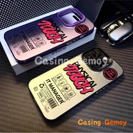 HP MERAH Logo With Color Combination Strawberry Red Compatible For Realme Phone Case, C67 C53 C55 C3