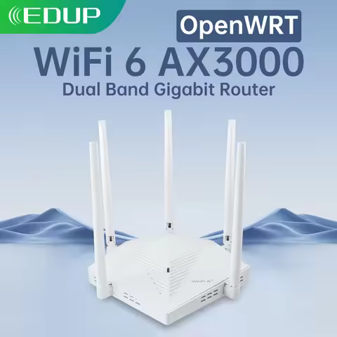 EDUP RT2980 OpenWRT Router AX3000 3000Mbps Dual Band 2.4/5GHz Gigabit WIFI6 Router 802.11AX MIMO Eas