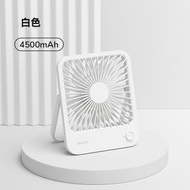 USB充電式桌上迷你超靜音可折疊小風扇｜辦公室桌上大風力隨身風扇｜手提風扇｜小型床上電風扇，白色