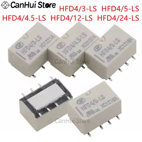 1Pc HongFa Magnetic Holding Signal Relay HFD4/3-LS HFD4/4.5-L HFD4/5-LS HFD4/12-LS HFD4/24-LS 3V,4.5