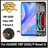 XD AAA + คุณภาพสูงสำหรับ Huawei จอแสดงผล LCD แบบสัมผัสหน้าจอ Y8p 2020 AQM-LX1 /P Smart S สำหรับ Huaw