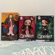 (3盒走 不散放) 全新日版 靚盒 鬼滅の刃 鬼滅之刃 - 竈門禰豆子 禰豆子 彌豆子 & 竈門炭治郎 炭治郎 Sega SPM Qposket QP figure A色 原色 手辦 模型 公仔