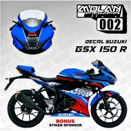 Decal Sticker Striping Variation FULLBODY SUZUKI GSX R 150 / GSX 150 R (SUZUKI ECSTAR MOTO GP) | Dec