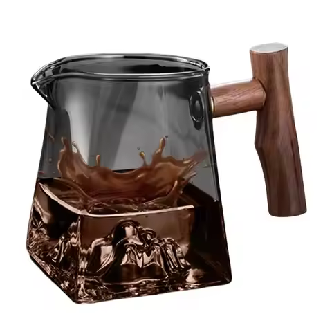 Glass Coffee Pot Espresso Container With Handle 330ml Pour Over Coffee Beaker Heat-insulating Coffee